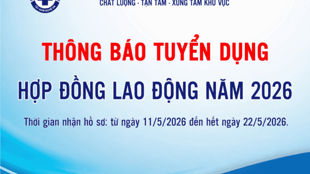 THÔNG BÁO TUYỂN DỤNG HỢP ĐỒNG LAO ĐỘNG NĂM 2026